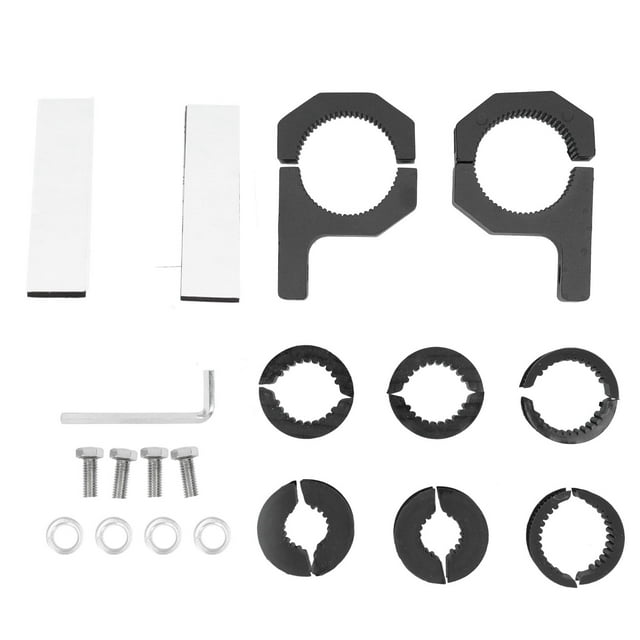 Roll Cage Clamps Mount, 25-40mm Light Bar Mounts Mounting Bracket Rubber Inserts Aluminum Alloy + Rubber Material For ATV UTV For Car Modification
