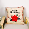 thumbnail image 1 of Fundas de almohada navideñas, fundas de cojines de algodón y lino, fundas de almohada navideñas, decoraciones, fundas de cojines para el hogar, decoración de la fiesta de Navidad(B) brillar Electrónica, 1 of 5