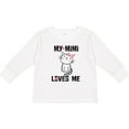 thumbnail image 3 of Inktastic Mimi Loves Me Grandchild Girls Girls Long Sleeve Toddler T-Shirt, 3 of 5