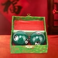 thumbnail image 3 of Guardoinrt Entraînement de Baoding dans une Boîte de Baoding 2 Pcs/ensemble Santé Fatigue Rafraîchir l'Esprit Baoding avec Boîte Réduire Boules de Baoding Boîte Rouge Vert Tai Chi, 3 of 9