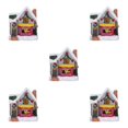 thumbnail image 1 of maskred Résine Scène de Noël Maison de Neige LED Ensemble de Bureau Décoration Village Lumières Colorées Type C 5Set, 1 of 6