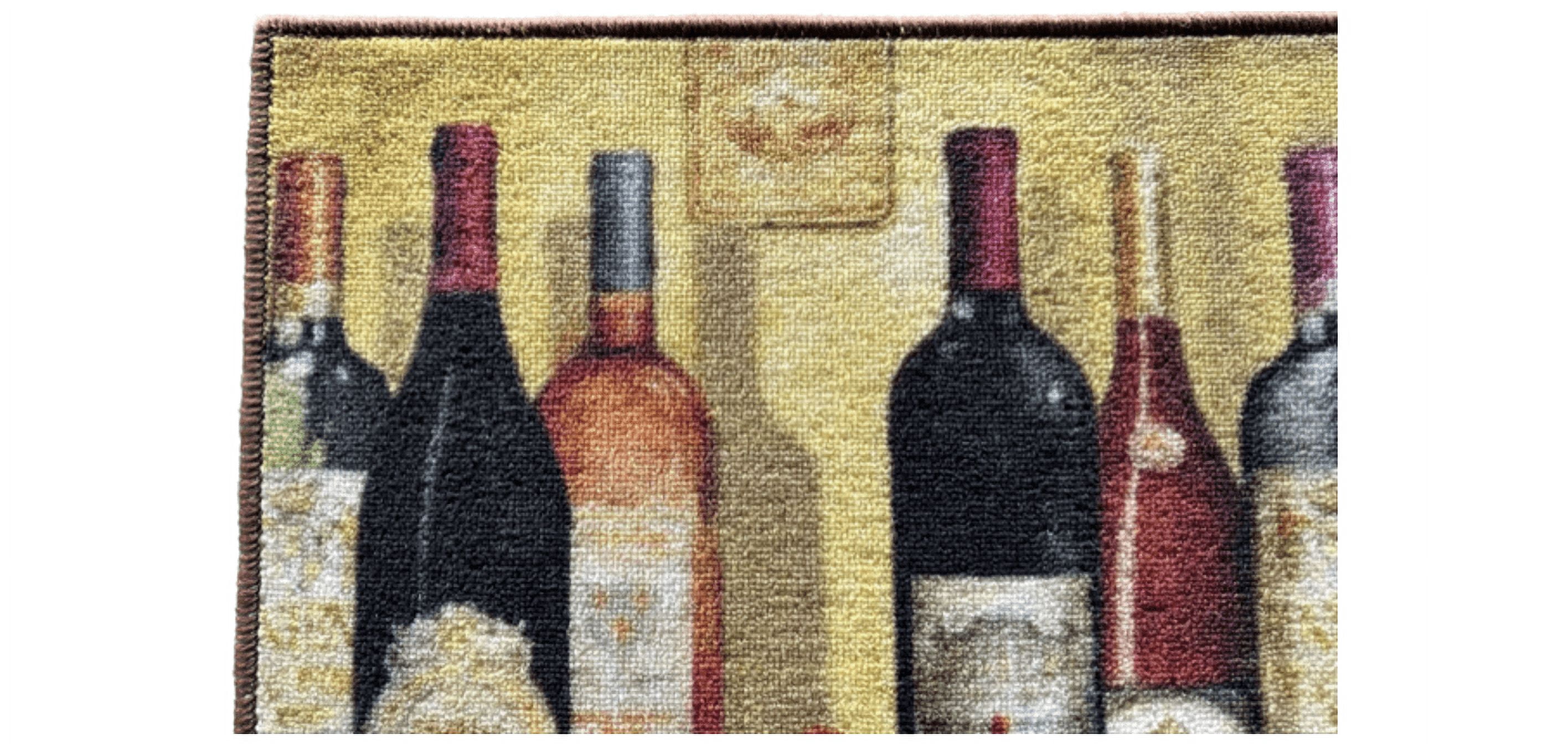 Wine-Themed Kitchen Runner Rug Set - 3 Piece by Catalina Home Multicolor  Non-slip - Walmart.com