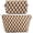 Checkered, 2PCS - Brown, variant on PETGLE Clear Travel Makeup Bag for Women, TSA Approved Checkered Cosmetic Bag Make Up Car Organizer Case with Zipper, Large Waterproof Pouch Purse Toiletry Bag for Skincare, Brushes Travel Essentials