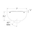 thumbnail image 4 of Ceiling Fan Slope Ceiling Kit for Slopes up to 45 Degrees in Matte Black, 4 of 6