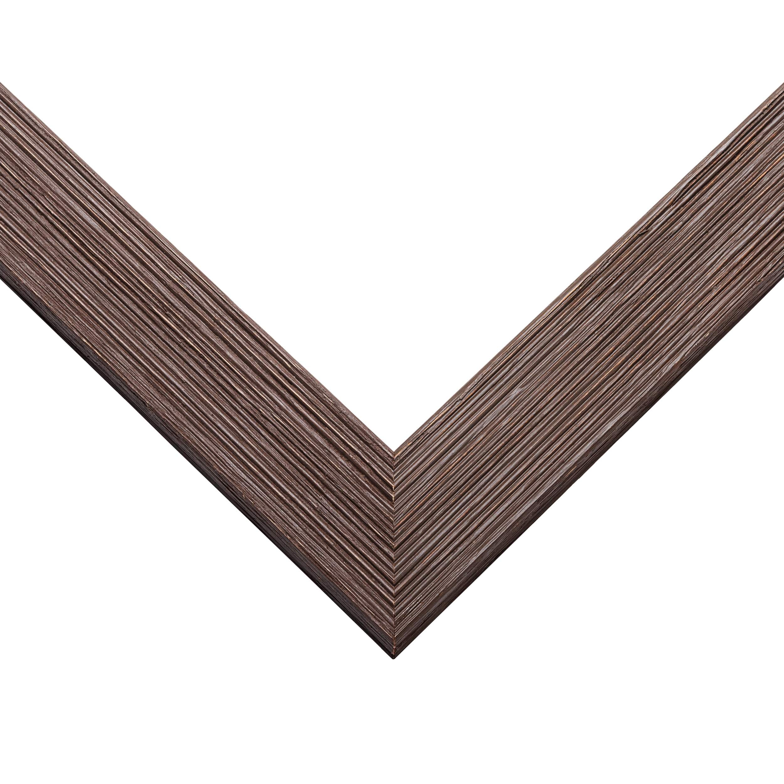 24x42 Frame Brown Distressed Barnwood Picture Frame | Rustic Farmhouse Photo Frame Includes UV