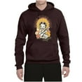 thumbnail image 2 of Wild Bobby, Betty Boop Good Vibes Only Betty Boop Unisex Hoodie Sweatshirt, Brown, Small, 2 of 5