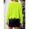 thumbnail image 2 of Cárdigan de punto navideño para mujer, bonito suéter con cuello en V y botones de manga larga con reno y muñeco de nieve en 3D, prendas de punto holgadas para otoño 2025, 2 of 5