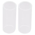thumbnail image 2 of OULII 2Pack Finger Slider for Guitar White Glass Bottleneck Slide for Guitar Practice Excellent Intonation, 2 of 8