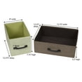 thumbnail image 3 of Household Essentials Victoria Dresser Tower Storage Organizer with 8 Multicolor Drawers Black Metal Frame and Mid Century Walnut Wood Grain Top, 3 of 7