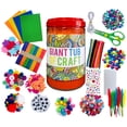 thumbnail image 1 of Surtido de suministros para artes y manualidades para niños, conjunto de suministros de materiales para manualidades escolares, limpiador de tuberías, Kit de Material artístico para manualidades, 1 of 9