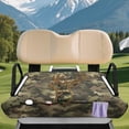 thumbnail image 2 of KUIFORTI Camo Deer Head Golf Cart Seat Cover Comfortable Thick Travel Sports Cart Seat Cushion Covers Fashion Fits for EZGO, Yamaha, Club Car and More 2 Seats Golf Carts, 2 of 7
