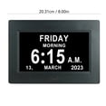 thumbnail image 2 of 7 Inch Clock With Date And Time For Elderly, Large Digital Clock For Seniors Adjustable Brightness, 2 of 4
