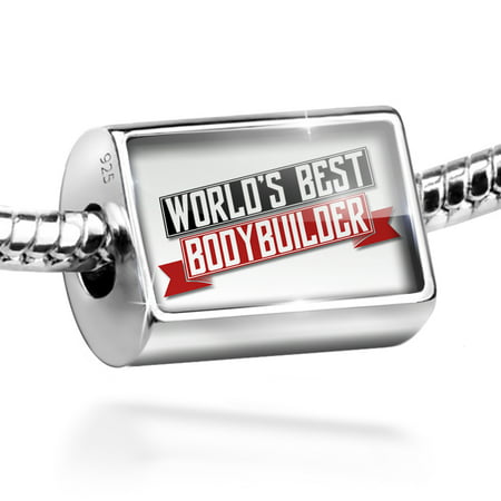 Neonblond Charm Worlds Best Bodybuilder 925 Sterling Silver (The Best Natural Bodybuilders)