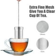 thumbnail image 3 of Tea Infuser, Tea Infusers for Loose Tea Stainless Steel Tea Strainer, Loose Leaf Tea Steeper with Extended Chain Hook for Brew Tea, Spices and Seasonings (Tea Infuser), 3 of 6