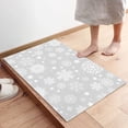 thumbnail image 3 of Door Mat for Bedroom Decor, Merry Christmas Winter Snowflake Floor Mats, Holiday Rugs for Living Room, Absorbent Non-Slip Bathroom Rugs Home Decor Kitchen Mat Area Rug 18x30 Inch, 3 of 6