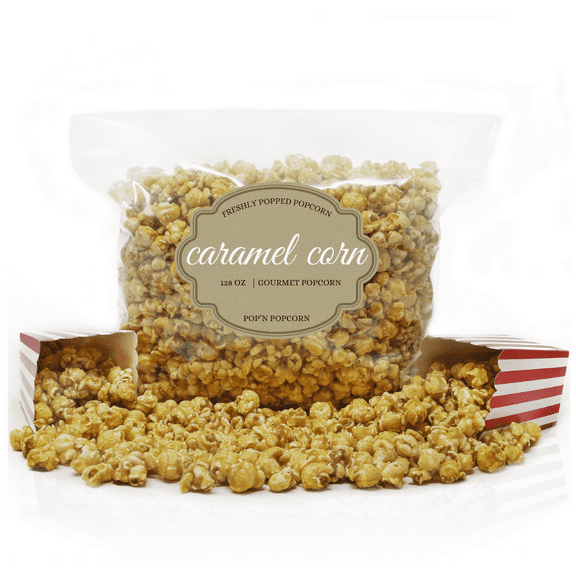 Jd’s Snack Factory Caramel Corn Popcorn – Classic Sweet & Crunchy Caramel Popcorn Snack, 128 oz
