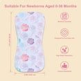 thumbnail image 4 of 12-Pack 2-in-1 Baby Bibs & Burp Cloths Set, 3-Layer Design, Large Size, Super Absorbent, 100% Organic Cotton, Soft & Comfortable, 4 of 8