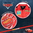 thumbnail image 5 of Disney Cars Big Boys' Short Sleeve Button-Down Shirt Red McQueen Black, 5 of 7