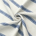 thumbnail image 3 of DriftAway Farmhouse Linen Blend Blackout Curtains 84 Inches Long for Bedroom Vertical Striped Printed Drapes Thermal Insulated Grommet Lined Window Treatments for Living Room 2 Panels W52 x L84 Navy, 3 of 8