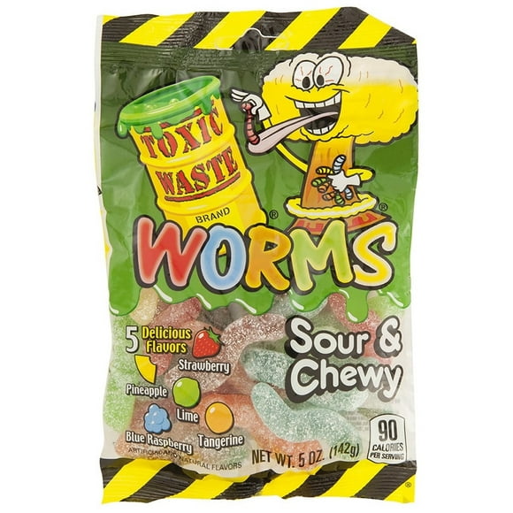Toxic Waste Sour Worms 142g