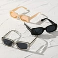 thumbnail image 5 of 3PCS Square fashion Women Sunglasses Y2K Hip Hop Vacation Beach Party Decoration Glasses Men (C3), 5 of 5