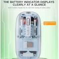 thumbnail image 3 of Transparent Computer Mouse, USB C Rechargeable Transparent Computer Mouse, 2.4G BT1 BT2 Tri Mode USB Rechargeable  BT Mouse with USB Receiver for Laptop, 3 of 7