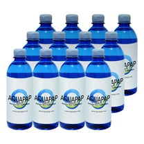 AQUAPAP Distilled Water 16.9 Ounce 12 Pack  for CPAP and Health | 2-3 Nights per Bottle |for use with Resmed and Respironic Machines