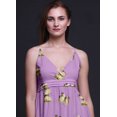 thumbnail image 4 of Bimba Robe Longue Maxi d'Été à Bretelles Spaghetti Ajustables Imprimée Papillon - X-Grand, 4 of 6