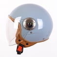 thumbnail image 1 of Casco retro para hombre y mujer en invierno, medio casco de motocicleta, motocicleta eléctrica, todo casco de conducción para adultos, 1 of 5