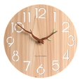 thumbnail image 1 of Reloj de pared 3D de madera nórdica, reloj de pared hueco para habitación de niños/decoración del hogar, 12 pulgadas, 1 of 5