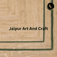 thumbnail image 4 of Jaipur Art And Craft Scallop Runner Bohemian Green, Brown Jute Area Rug (2.6x8 Sq ft), 4 of 5