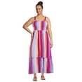 thumbnail image 2 of Terra & Sky Women's Plus Smock Midi Dress, 2 of 5