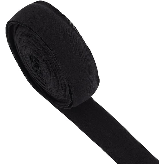 14.21 Yards Cotton Bias Bindnig Tape 1.18Inch Wide Black Single Fold Bias Tape for Sewing Seaming Hemming Piping Quilting Projects Black