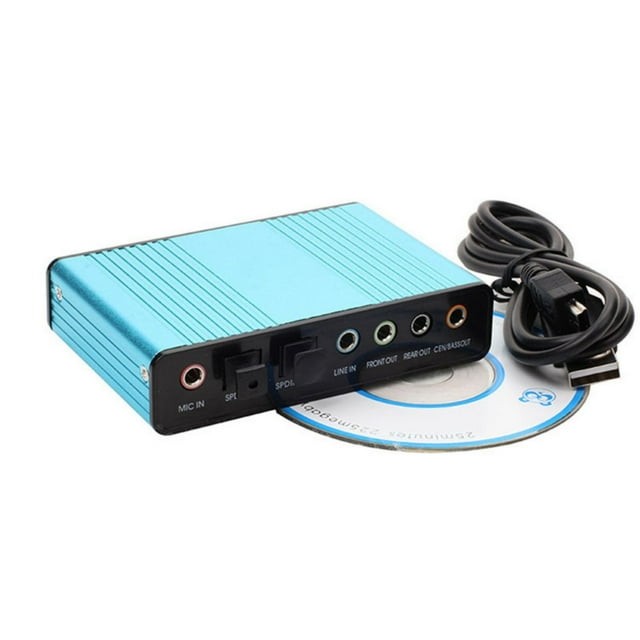 USB 5.1 Channel External Sound Card with Optical Output Mixing and Karaoke Functionality High Fidelity Audio for Desktops and Laptops Compatible with Windows and macOS Easy Plug and Play Setup