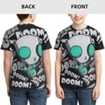 thumbnail image 3 of Invader Zim Youth Unisex T-Shirt Crewneck Short Sleeve Double-Sided Print Tee Shirts Top For Boys Girls Kid Teen X-Small, 3 of 6