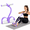 Purple, variant on 6-Tube Pedal Resistance Band with Handles, Elastic Foot Pedal Puller for Home Workout, Sit Up Exercise Rope for Arms Legs Back Core Training, Compact Yoga Fitness Equipment