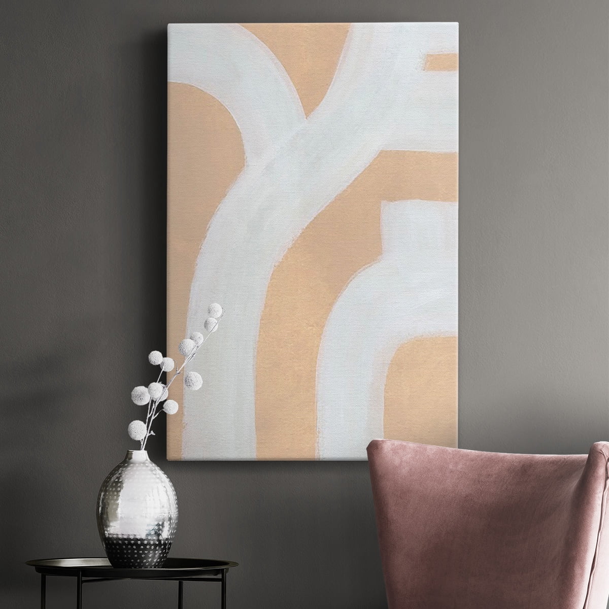 Neutral Winding Paths I Premium Gallery Wrapped Canvas - Ready to Hang