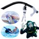 thumbnail image 1 of Equipo Buceo Entrenamiento Natación Profesional Práctica Libre en Mojado Snorkel Frontal para Principiantes Con Snorkel Montado en La Parte Delantera (negro), 1 of 9