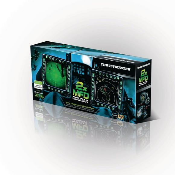 Panneaux de commande de vol Thrustmaster en paq. MFD Cougar