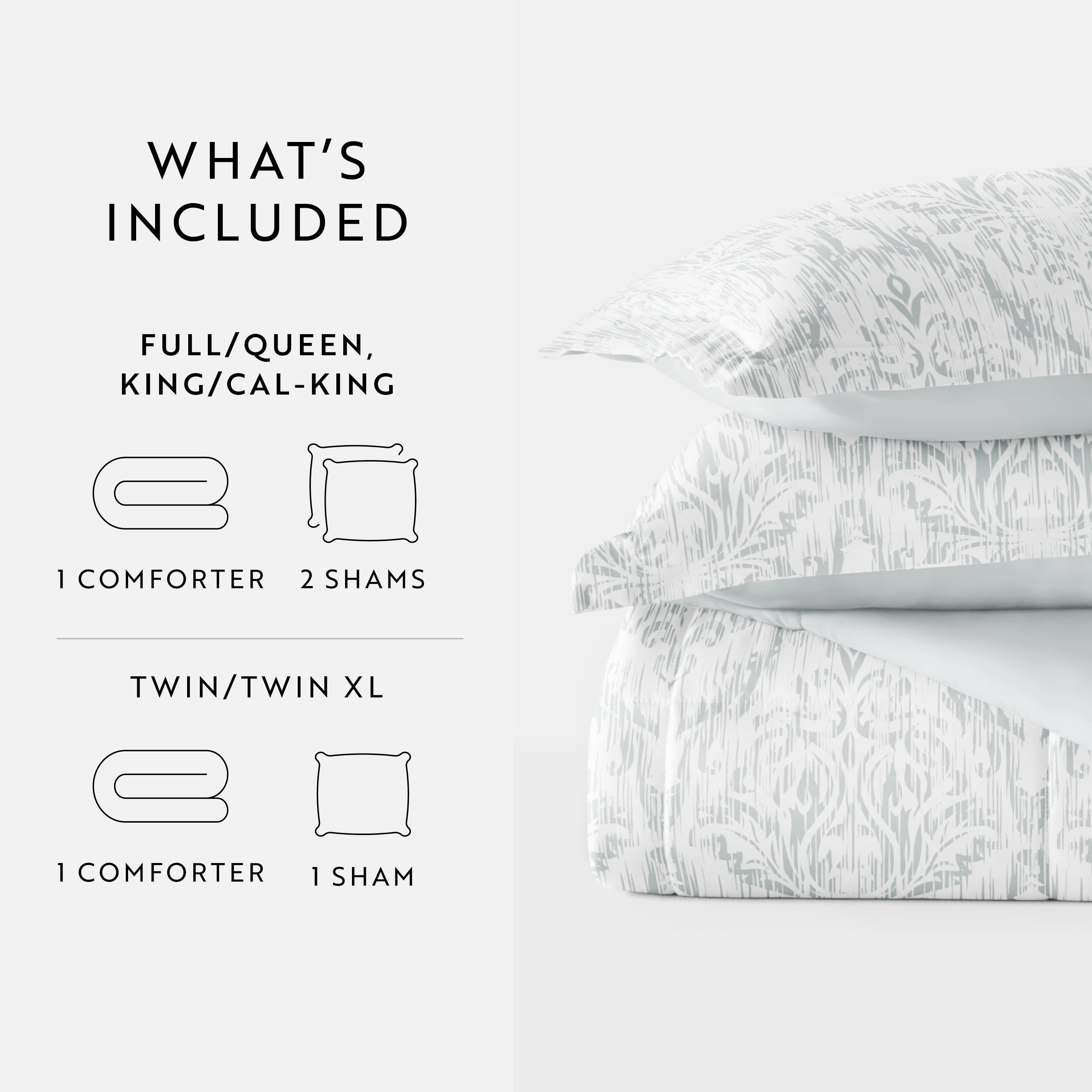 All Season Ultra Soft Comforter Set Lightweight Bedding in English Countryside for King/Cal King by Comfort Canopy