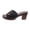 Black, variant on NOKIO Women's Flat Sandals Summer Beach Slope Heel Slippers Hollow Casual Slippers Slope Bottom Shoes Retro Sandals