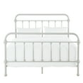 Weston Home Nottingham Metal Queen Bed, Silver Birch