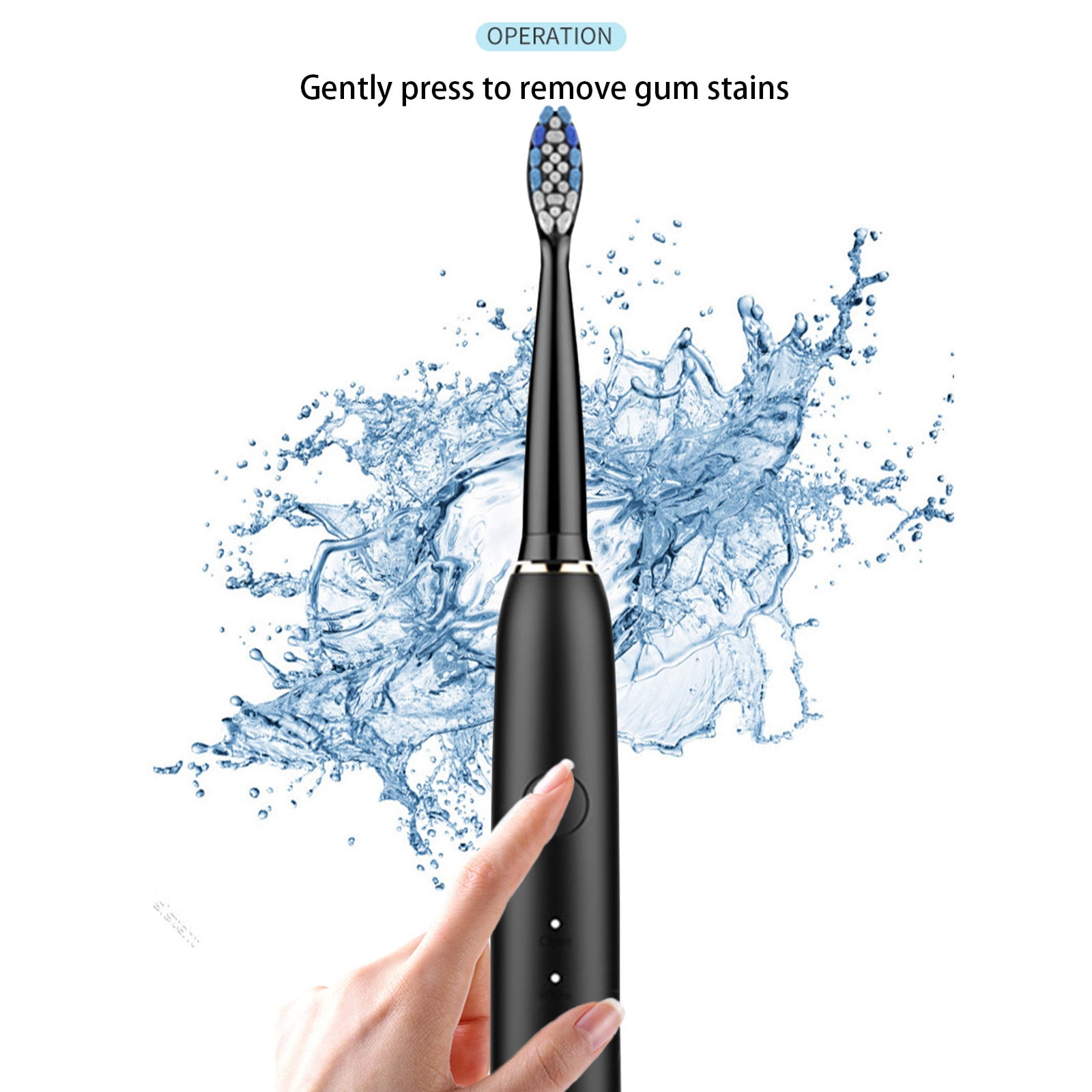 Dengmore Electric Toothbrush With 2 Brush Heads 5 Modes Electric Toothbrush For Adults Travel Rechargeable Power Toothbrush With Timer