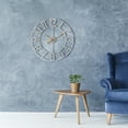 thumbnail image 3 of Sorbus Large Metal Numerical Wall Clock for Living Room Decor (Silver, 16" Diameter), 3 of 7