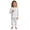 AA-#White178, variant on WOYY DIY Hand Painted Pajamas for Girls Boys Long Sleeve Sleepwear Pants Set, Sizes 2-10