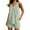 Mint Green, variant on Yteetum Women Pajama Sets Ladies Summer Pajamas Outfits Women's Home Casual Solid Color Sleeveless Tee Shirts Tank Tops and Shorts Two Piece Pajama Sets with Pockets