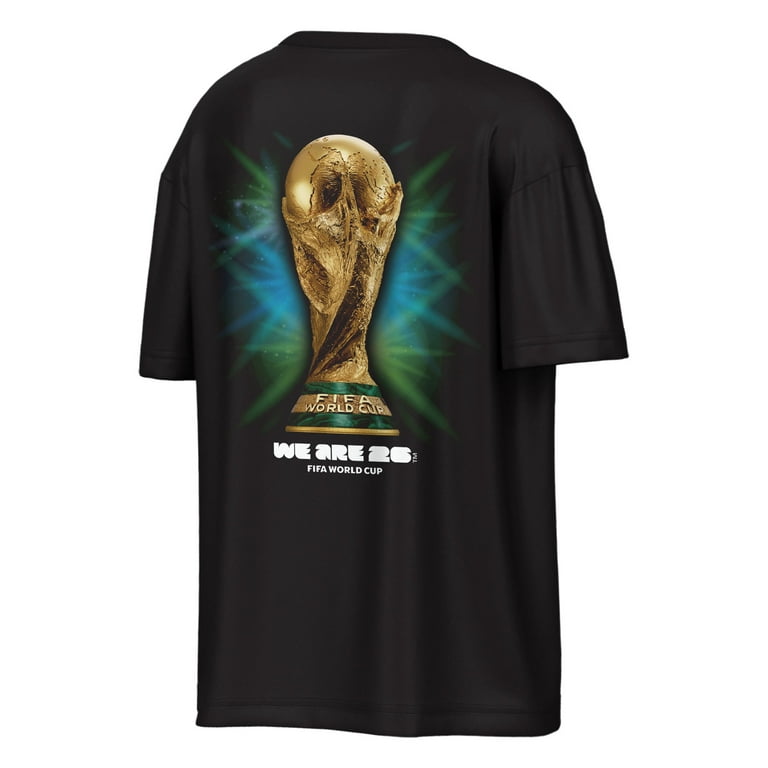 Men's Outerstuff Black 2026 FIFA World Cup Trophy Oversized T