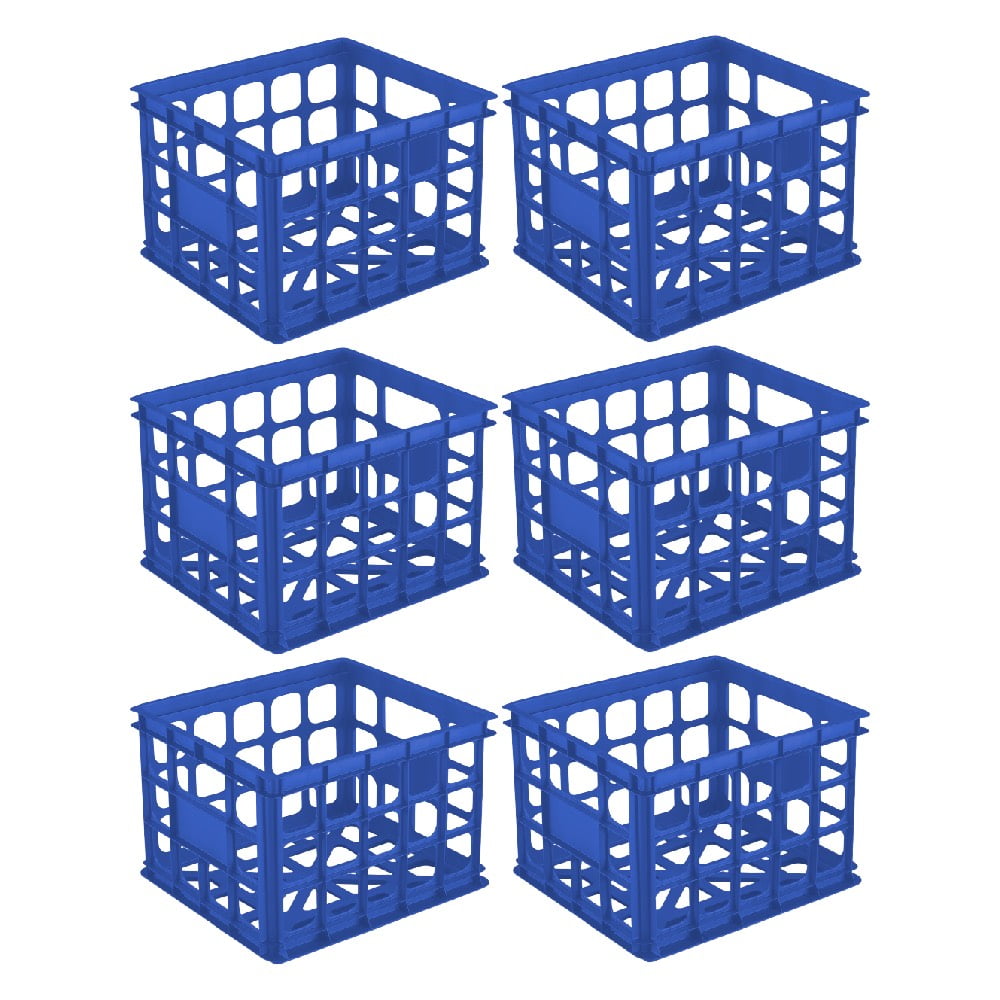 Sterilite 1692 Storage Crate Box File Folder Milk Crate Heavy Duty