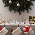 thumbnail image 3 of Bewildely Tren de Navidad blanco decoración de madera regalo DIY adornos de Navidad Mini adornos de Navidad de escritorio Kits de decoración para fiestas, 3 of 6
