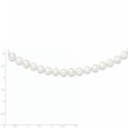 thumbnail image 2 of Beautiful Sterling Silver Rhodium 7-8mm White Freshwater Cultured Pearl Necklace, 2 of 2